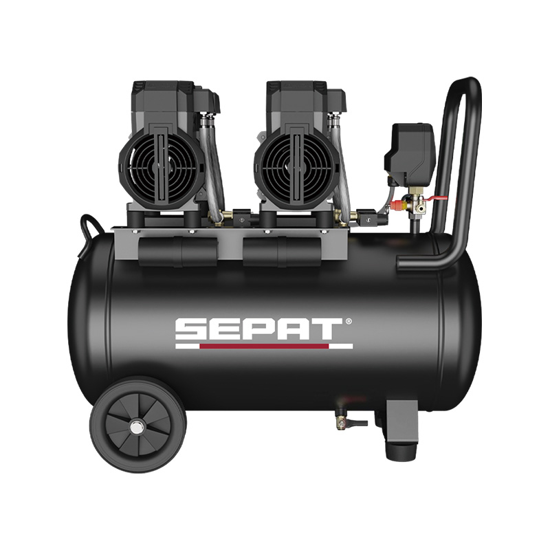 Oil Free Air Compressor,SP1550*2-50,3.2HP,1200W*2-50L